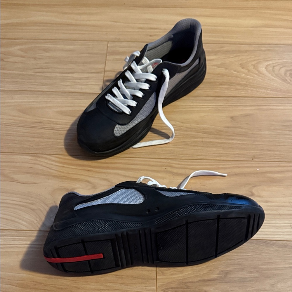 Prada America’s Cup Soft Rubber and Bike Fabric Sneakers - Picture 3 of 8